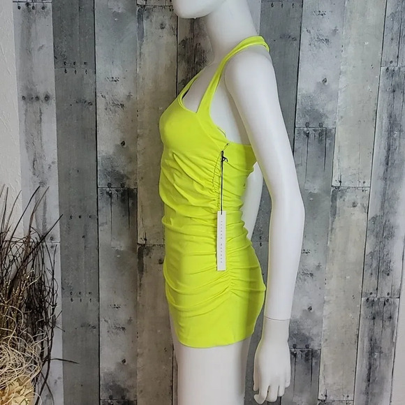 SUSANA Monaco Neon Yellow Smocked Top - Picture 4 of 9